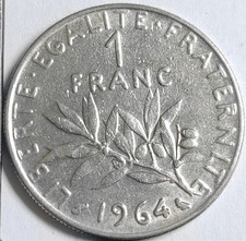 1 Franc semeuse 1964 France -