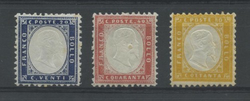 Regno 1862 20c 40c - regno, 80c.