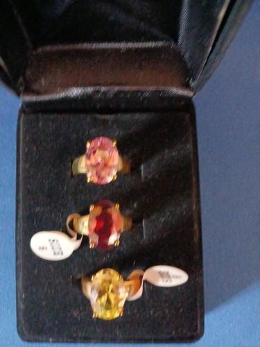 Lotto anelli placcati oro - 3,