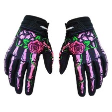 Guanti da moto con motivo di