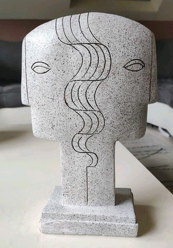 Sculpture visages symétriques - sculpture/visages,