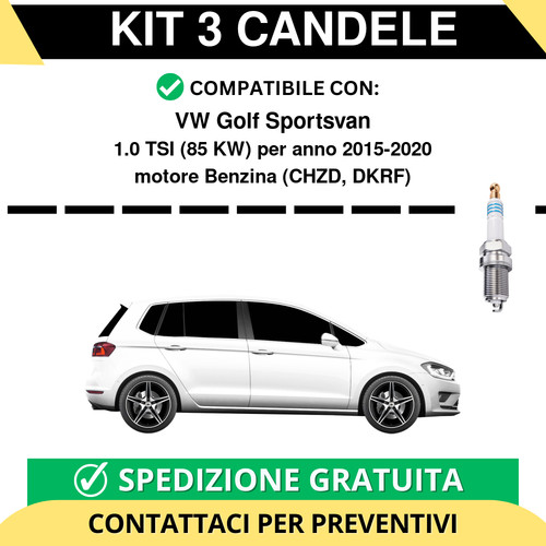 Kit candele per golf - kit, vw