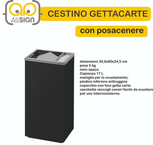 Posacenere gettacarte - e,