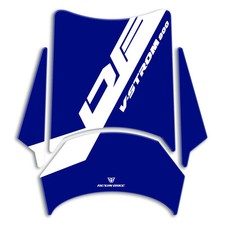 Paraserbatoio Adesivi 3D Serbatoio moto Suzuki V Strom 800 DE Bianco compatibili