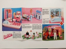 Inserto Pubblicità Pieghevole I Mobili Di Barbie Anni 80