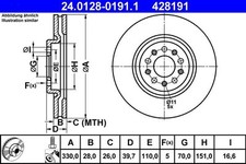Disco freno ALFA ROMEO 159 1.8