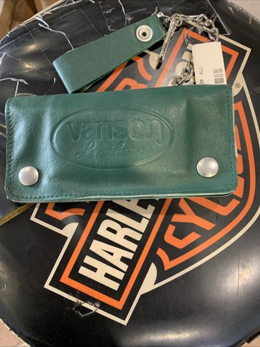 Vanson leather trucker wallet - vanson,