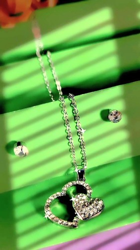 Collana bigiotteria doppio - collana,