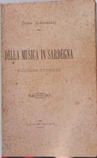 Libro Vintage"Della Musica in Sardegna" di Guido Giacomelli 1896 