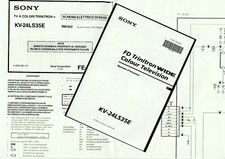 Schema Manuale Etichette TV Sony KV-24LS35E /FE-2 chassis FD Trinitron WIDE 