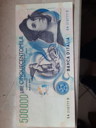 500000 lire raffaello - lire,