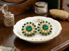​Orecchini MCM Verde Strass