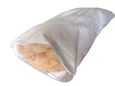 Cuscino di pura lana di Pecora, 50x80cm, 1.3kg