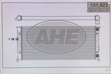 RADIATORE ACQUA AHE131.023
