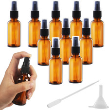 10 Pezzi Bottiglie Spray Vetro, 50 Ml Flaconi Spray Vuoti in Vetro,Flaconi Spray