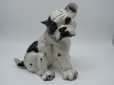 Ronzan epilogo Lenci ceramica Italiana Cane Bulldog Inglese. Altezza 16,5 cm.