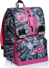 Seven Unisex Triple Backpack Invicta Ollie Backpack with One Compartment Blue Mo