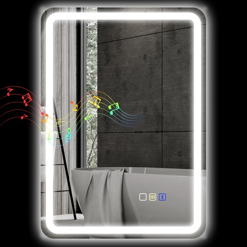 Homcom specchio muro - muro, led