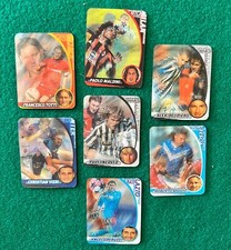 7 Figurine plastificate Yoga Calcio E-motion 2003-04 (Baggio, Totti, Del Piero…)
