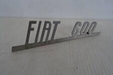 scritta Fiat 600 vintage