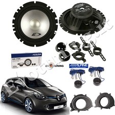 Kit 4 Casse Altoparlanti Alpine Sxe-1750s Anteriori per Renault Clio IV 2012 