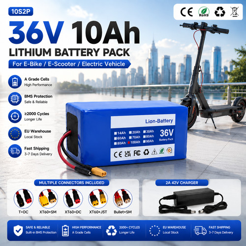 Set batteria bike 36v ah - e-bike, 10