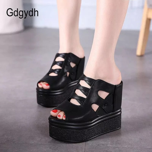 Sandali donna platform neri - sandali,