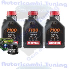 Kit Tagliando Olio Motul 7100 10W50 + Filtro Per Gilera Scooter 125 Arcore   