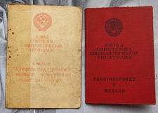 1 persona Documenti Medaglia CORAGGIO + Vittoria sulla Germania Certificato...