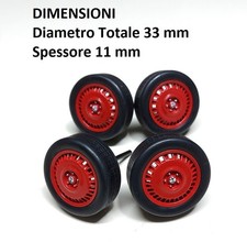 RUOTE originali Alfa Romeo 75 Evoluzione del 1987 scala 1/18 MCG