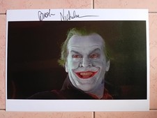 THE JOKER - poster fotografico originale firmato BATMAN BURTON - JACK NICHOLSON