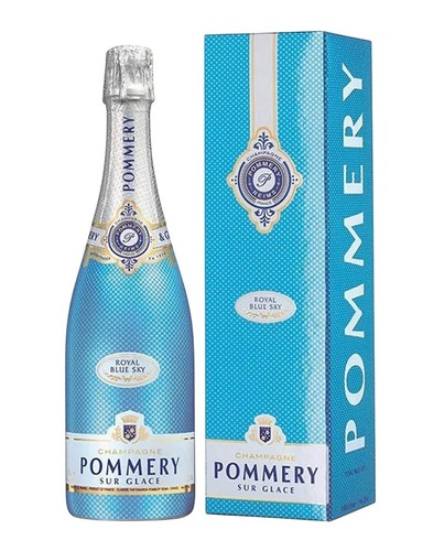 Champagne pommery sur - champagne, glace