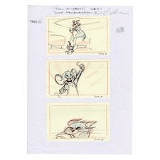 Tom & Jerry: The Movie (2021) Storyboard originale firmato Dino Athanassiou