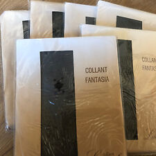 6 Paia Collant Vintage Sexy Levante Fantasia - Mis. 1 Col.Nero (a Scelta)