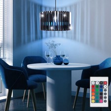 Lampada A Sospensione In Legno Cucina Con Cambio Colore Telecomando RGB LED