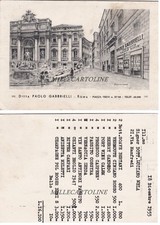 ROMA: ditta Paolo GABBRIELLI - vini e liquori P.za Trevi  al verso lista..