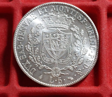 Italia 5 Lire 1824 - Carlo Felice ( Replica )