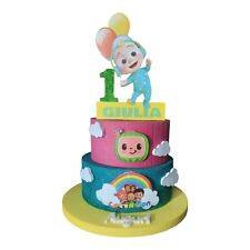 Torta Scenografica Cocomelon Disney -Decorazione Compleanno Bambini Personalizza