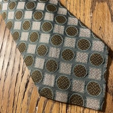 Cravatta uomo vintage usata in ottime condizioni Tino Cosma tessuto geometrico seta made in Italy