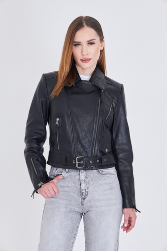 Giacca donna pelle - , collo