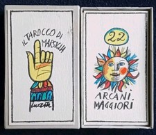 TAROCCHI LUZZATI 1985 TAROCCO DI MARSIGLIA DI E. LUZZATI  22 ARCANI TAROT CARDS