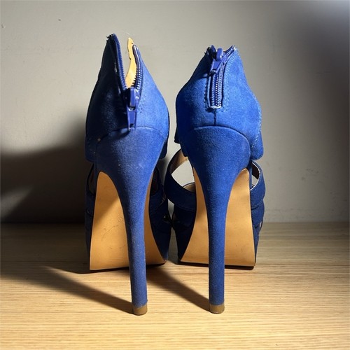 Sandali donna blu - , plateau