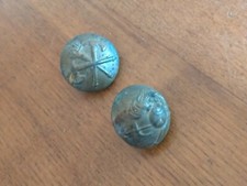 VIGILI del FUOCO Regno Italia Francia Bottoni Militari Divisa Uniforme WW1 WW2