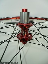 Coppia Ruote mtb / All Mountain WRC Rosse da 26" (tube o tubeless) 1635 g