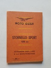 Moto Guzzi 125 Stornello Sport 1963 manuale uso manutenzione italiano originale