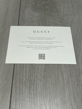 GUCCI LOGO BIANCO CARTOLINA