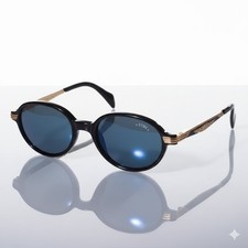 VINTAGE Sting RARITY Sunglasses 6033 5700 48/20 Black Frame - Blue mirror lenses