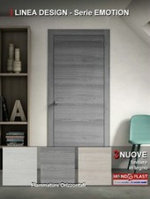 PORTA DA INTERNO IN LEGNO FRASSINO DECAPE' con fiammature orizzontali