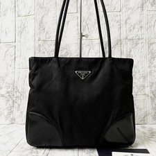 Borsa tote PRADA nylon pelle