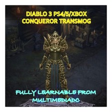 DIABLO 3 PLAYSTATION 4/5/XBOX ONE/SERIES XS - RARO CONQUEROR LEARNABLE TRANSMOG